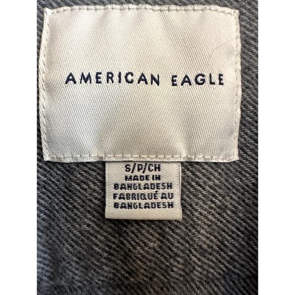American Eagle Soft Brushed Button-Down Shirt – Gray – Men’s Small - Picture 4 of 4